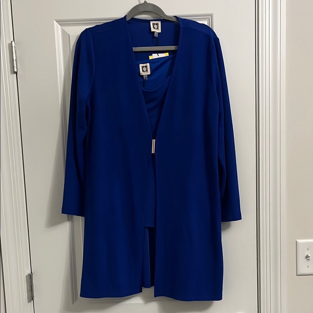 Anne Klein Blue 3/4 Sleeve Blouse